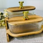 Elegant Two-Layer Dry Fruit Tray: A Perfect Choice for Your Home